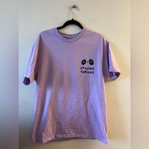Crooked Tongue Purple Tee